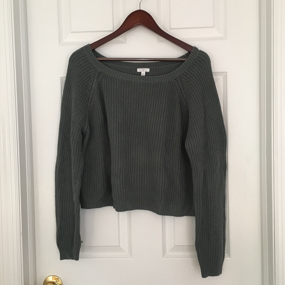 BP Charcoal Olive Knit Sweater
